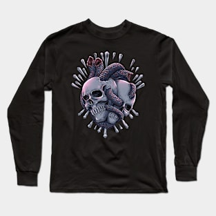 skull and snake Long Sleeve T-Shirt